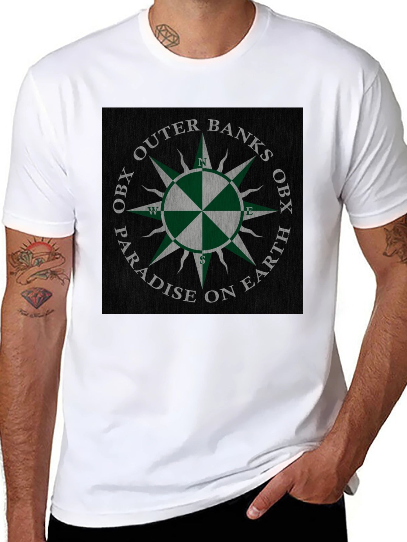 Outer Banks Paradise T-Shirt - OBX Compass Tee