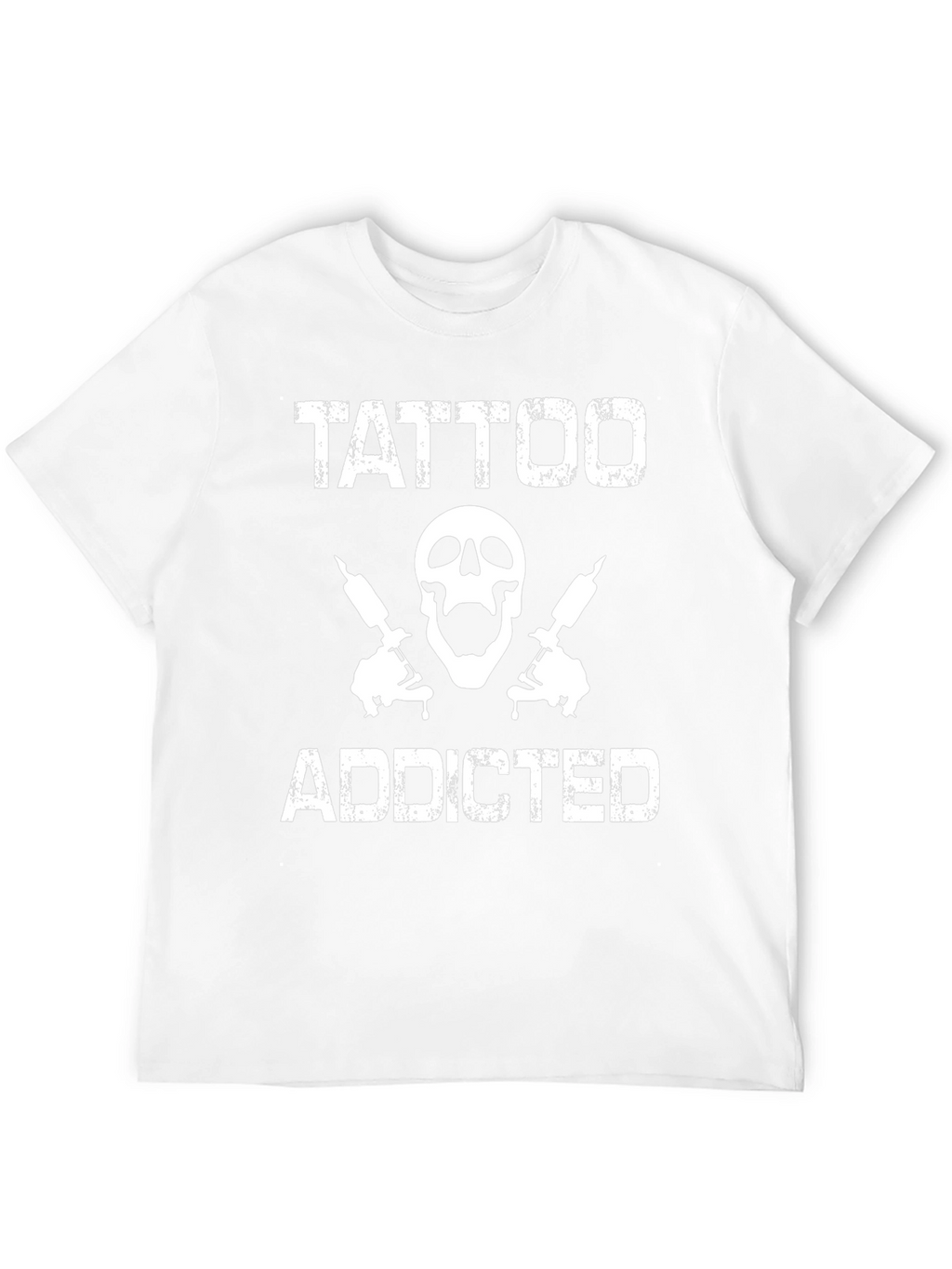 Tattoo Addicted T-Shirt - Skull & Tattoo Guns