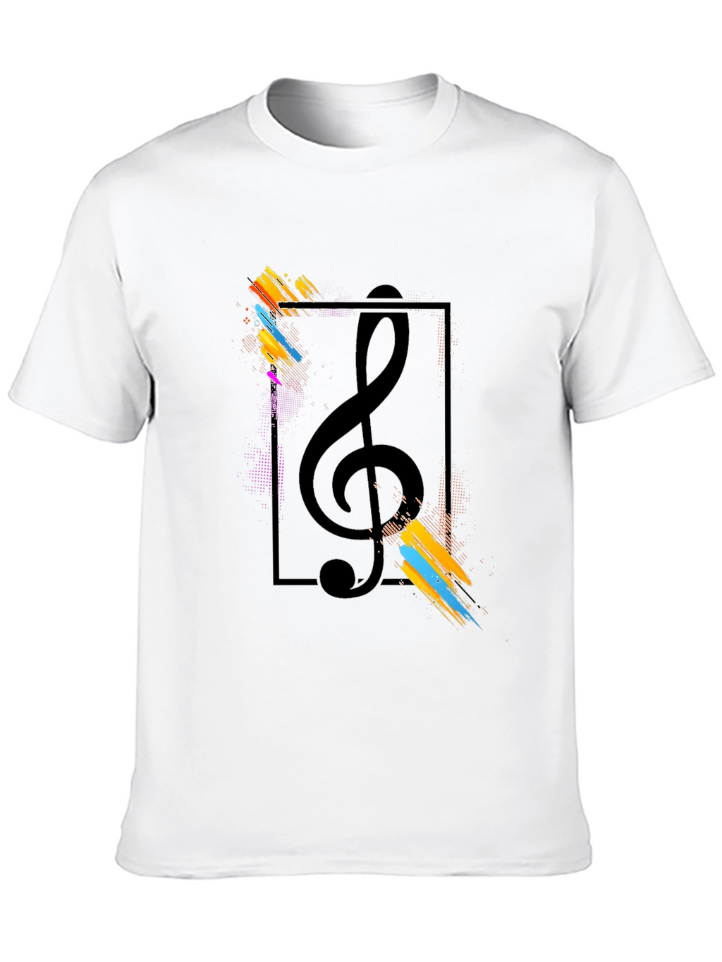 Treble Clef Artistic Graphic Tee - Music Lovers T-Shirt