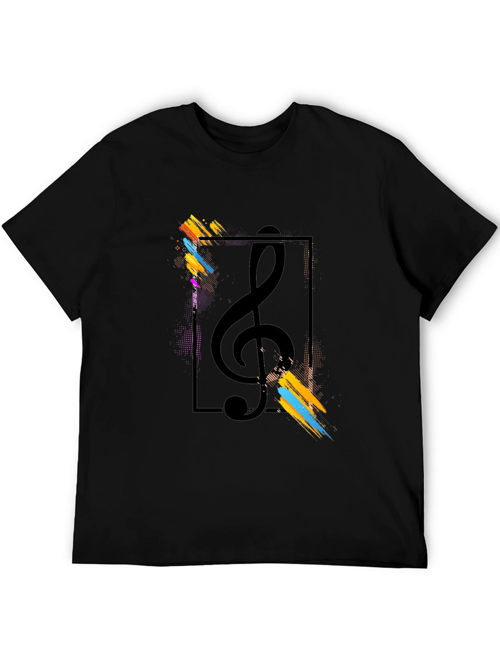 Treble Clef Artistic Graphic Tee - Music Lovers T-Shirt