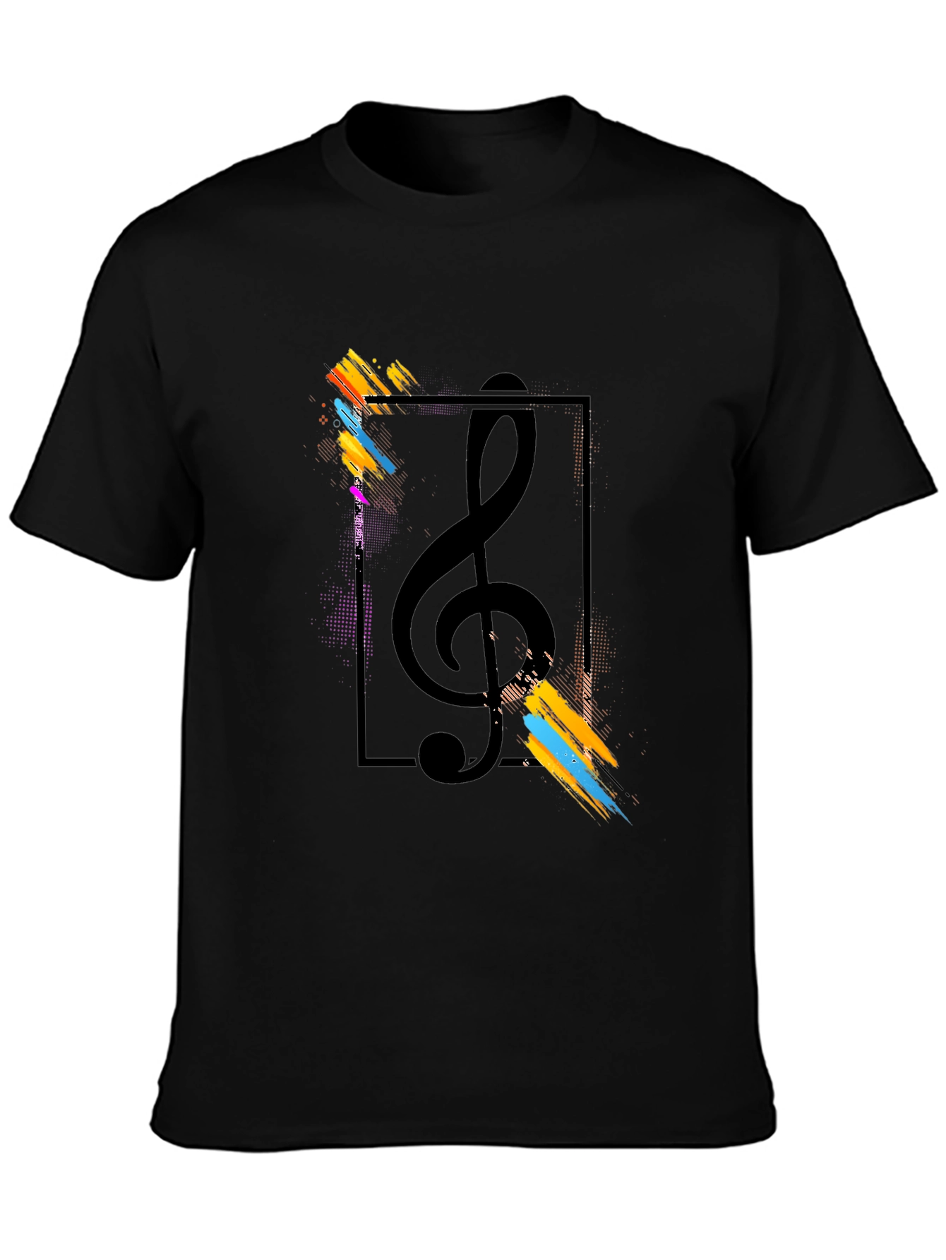 Treble Clef Artistic Graphic Tee - Music Lovers T-Shirt