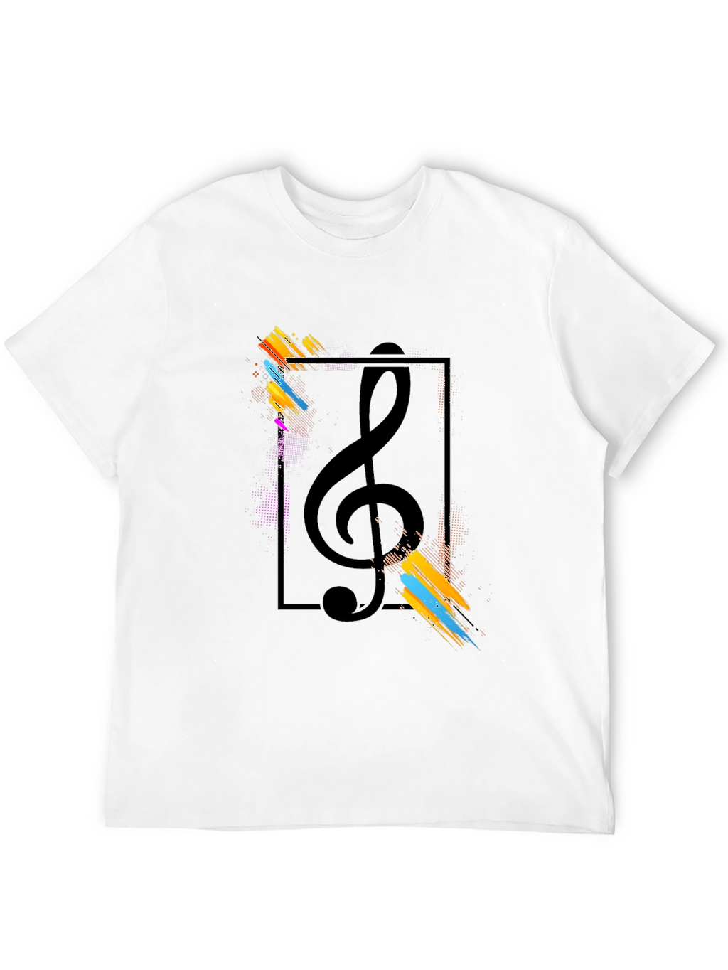Treble Clef Artistic Graphic Tee - Music Lovers T-Shirt
