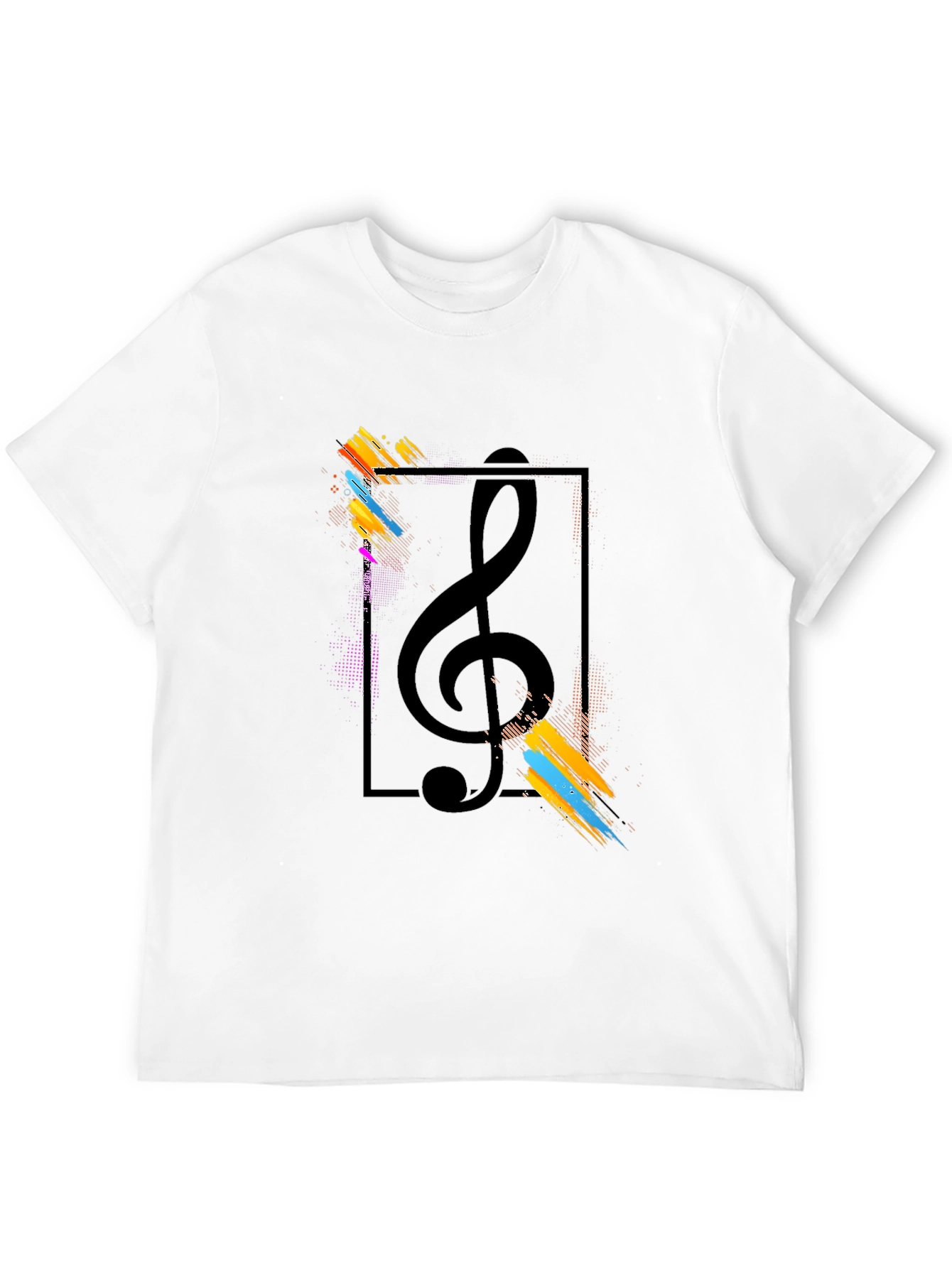 Treble Clef Artistic Graphic Tee - Music Lovers T-Shirt