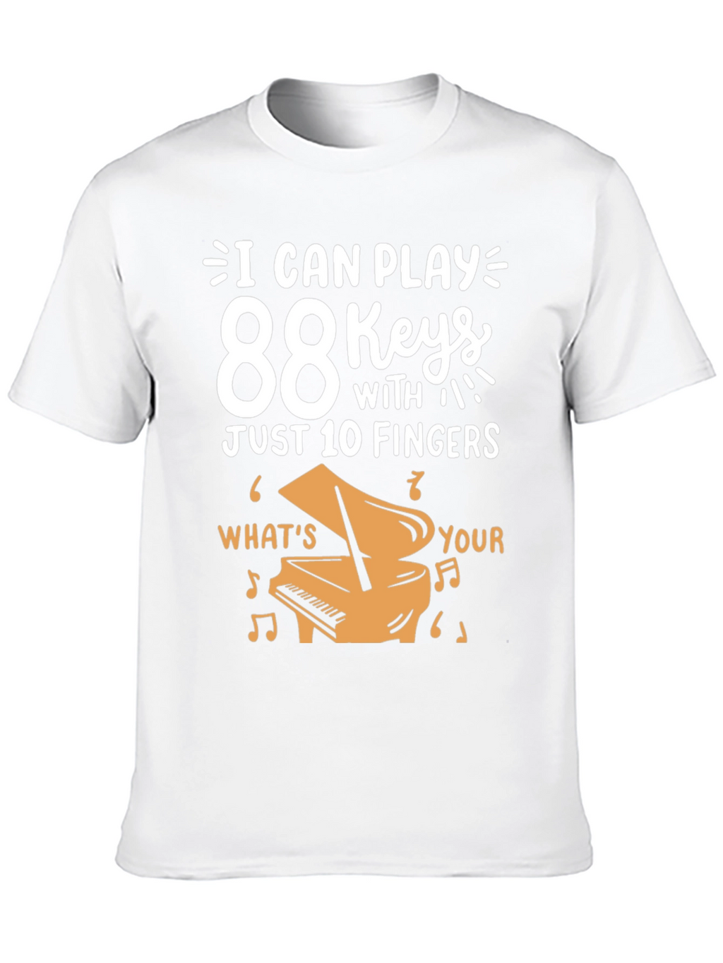 88 Keys Piano Player T-Shirt - Music Lover Gift