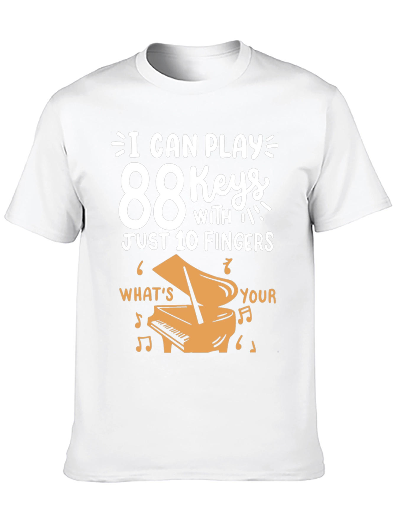 88 Keys Piano Player T-Shirt - Music Lover Gift