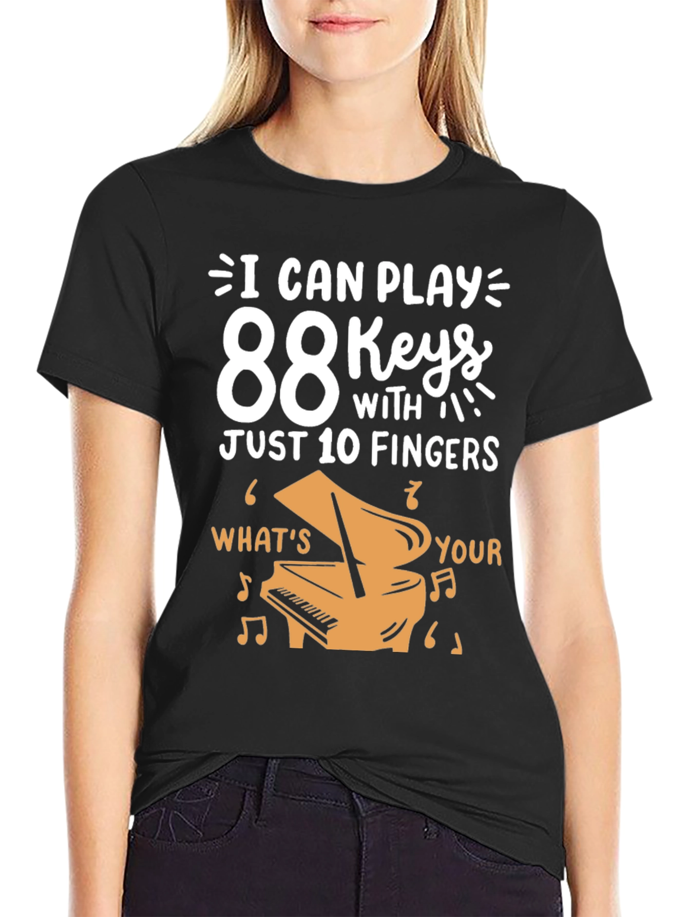 88 Keys Piano Player T-Shirt - Music Lover Gift