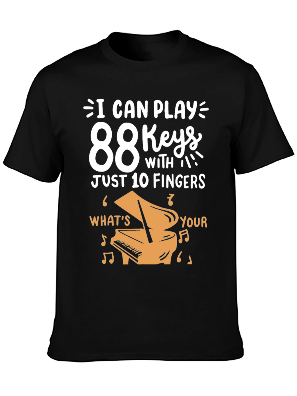 88 Keys Piano Player T-Shirt - Music Lover Gift