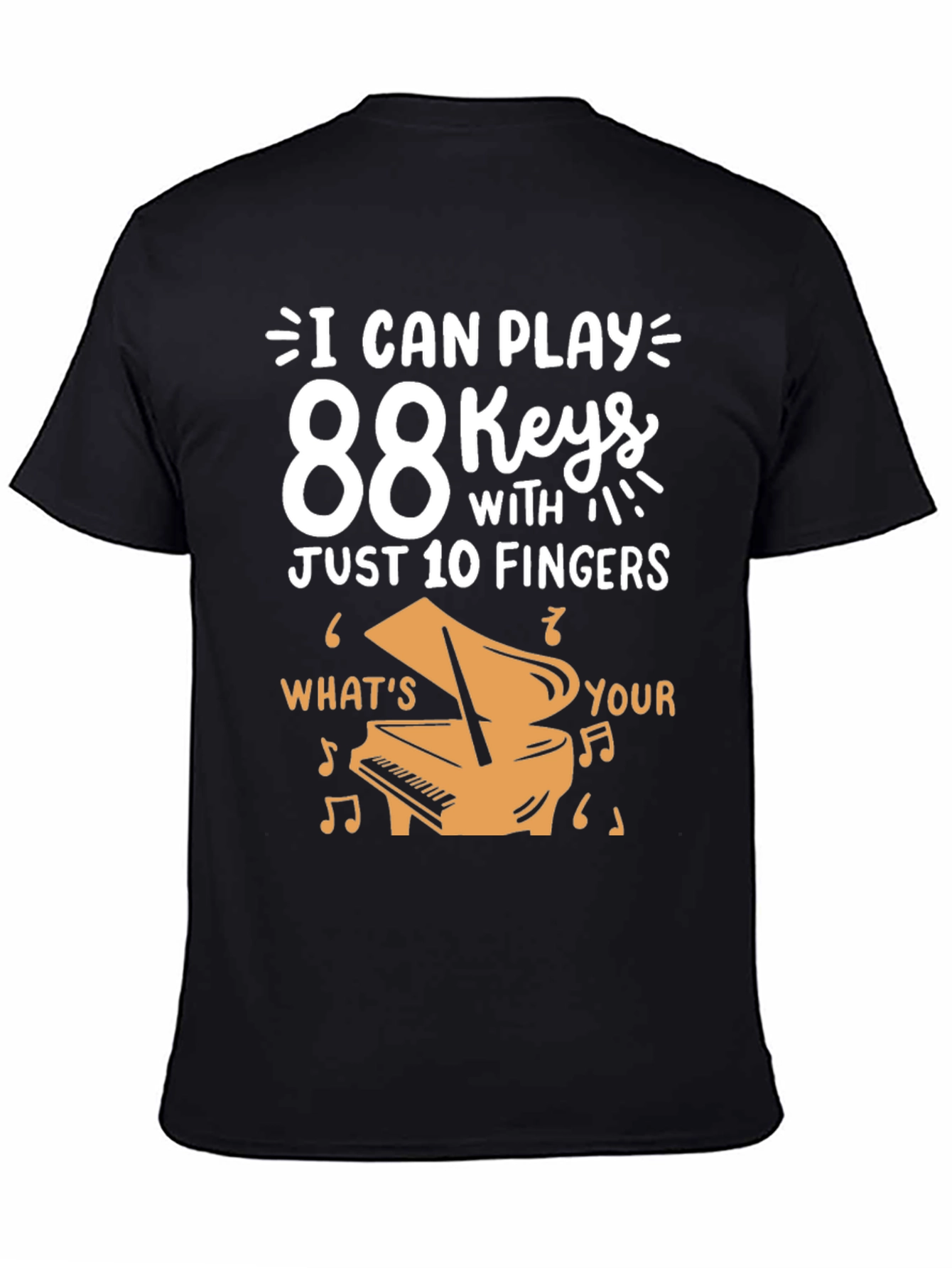 88 Keys Piano Player T-Shirt - Music Lover Gift