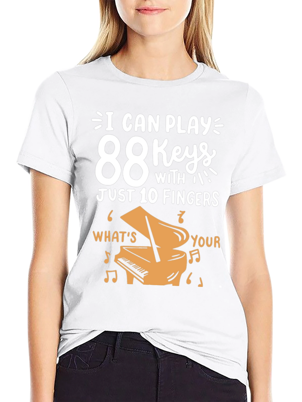 88 Keys Piano Player T-Shirt - Music Lover Gift