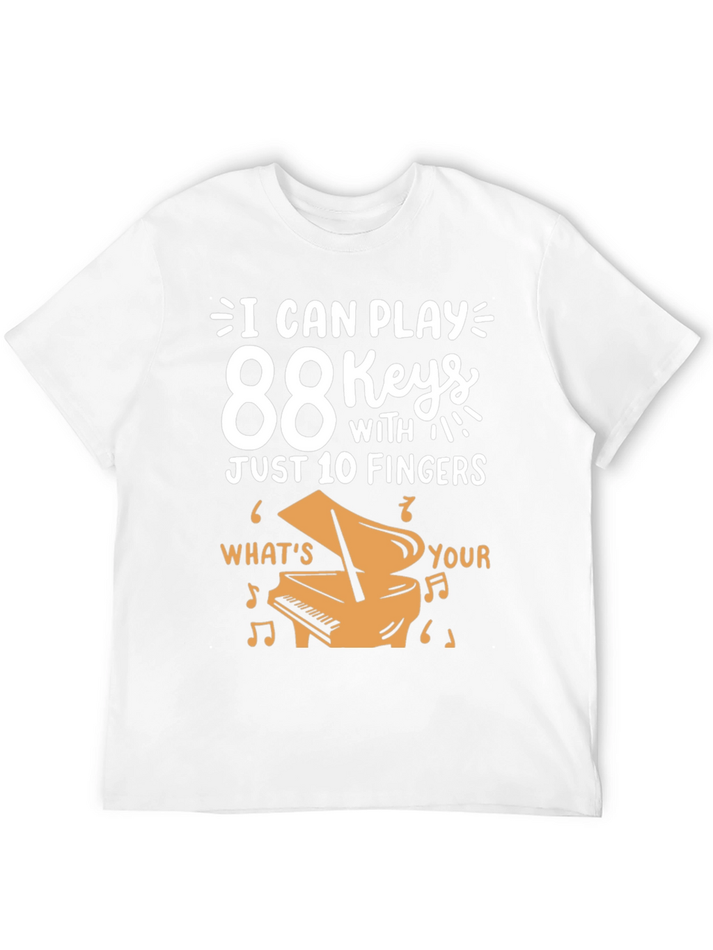 88 Keys Piano Player T-Shirt - Music Lover Gift