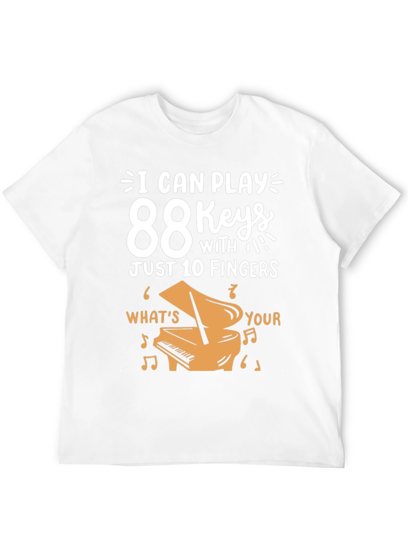 88 Keys Piano Player T-Shirt - Music Lover Gift