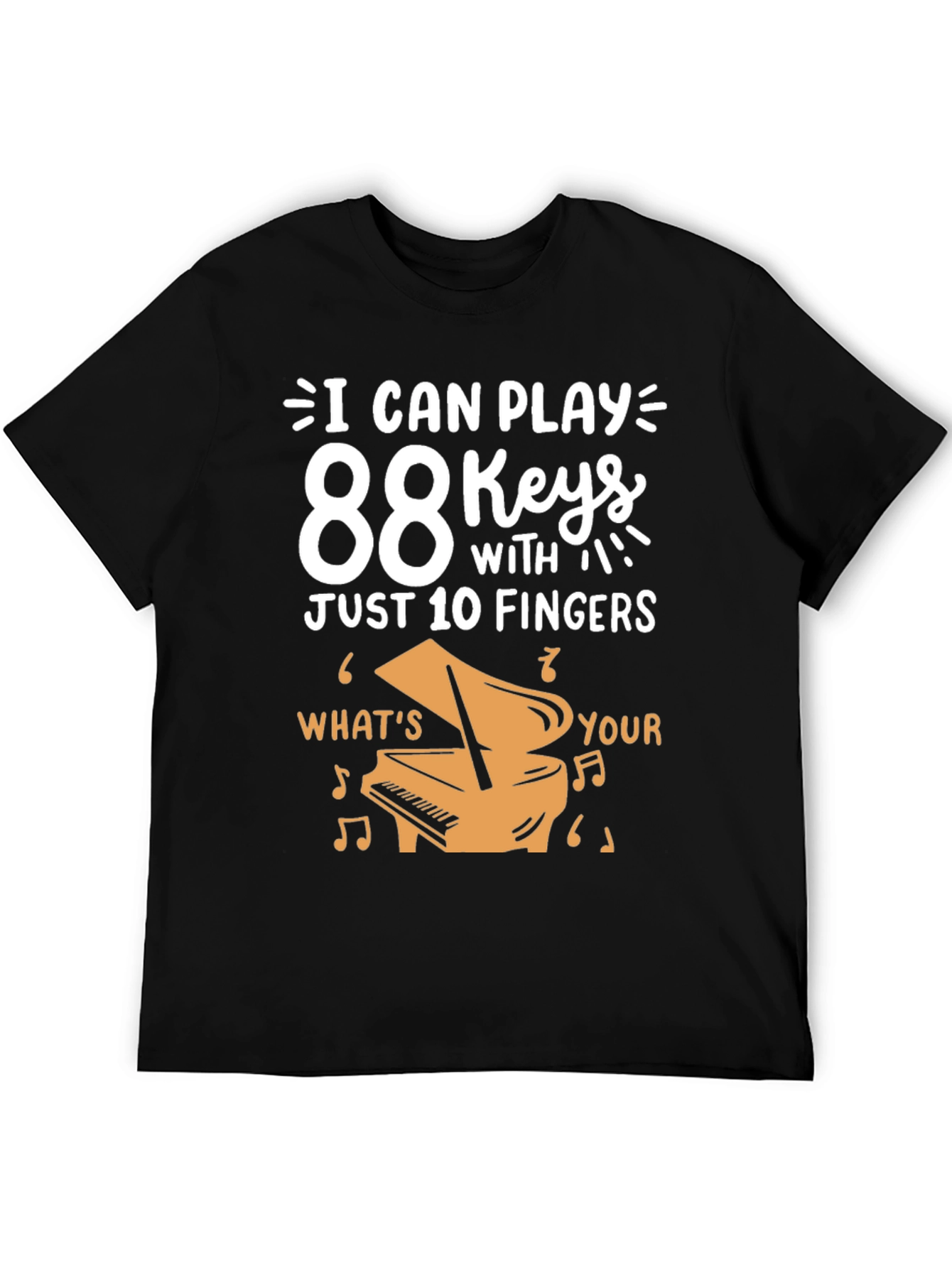 88 Keys Piano Player T-Shirt - Music Lover Gift