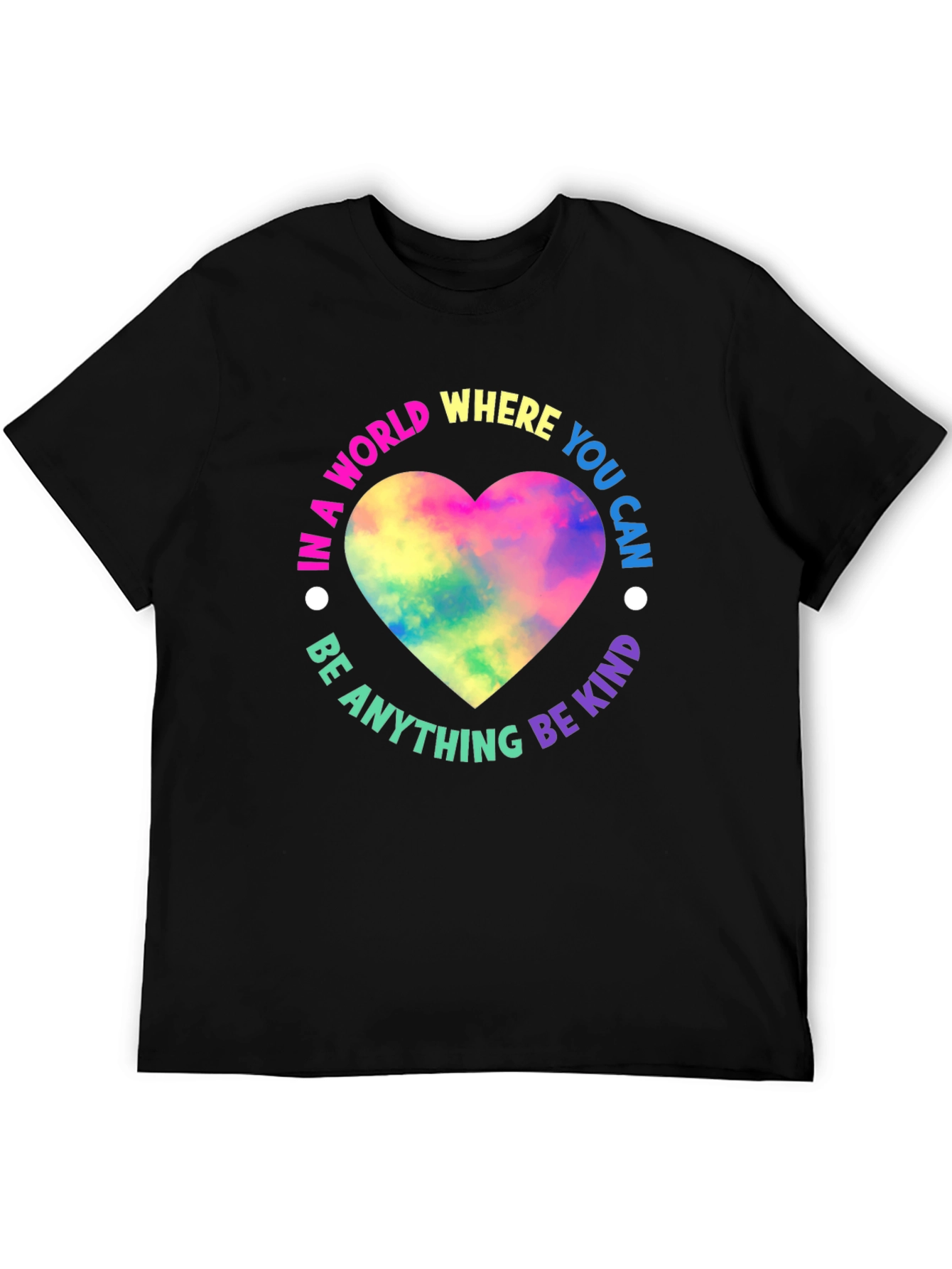 Kindness Heart Graphic Black T-Shirt
