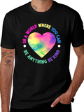 Kindness Heart Graphic Black T-Shirt
