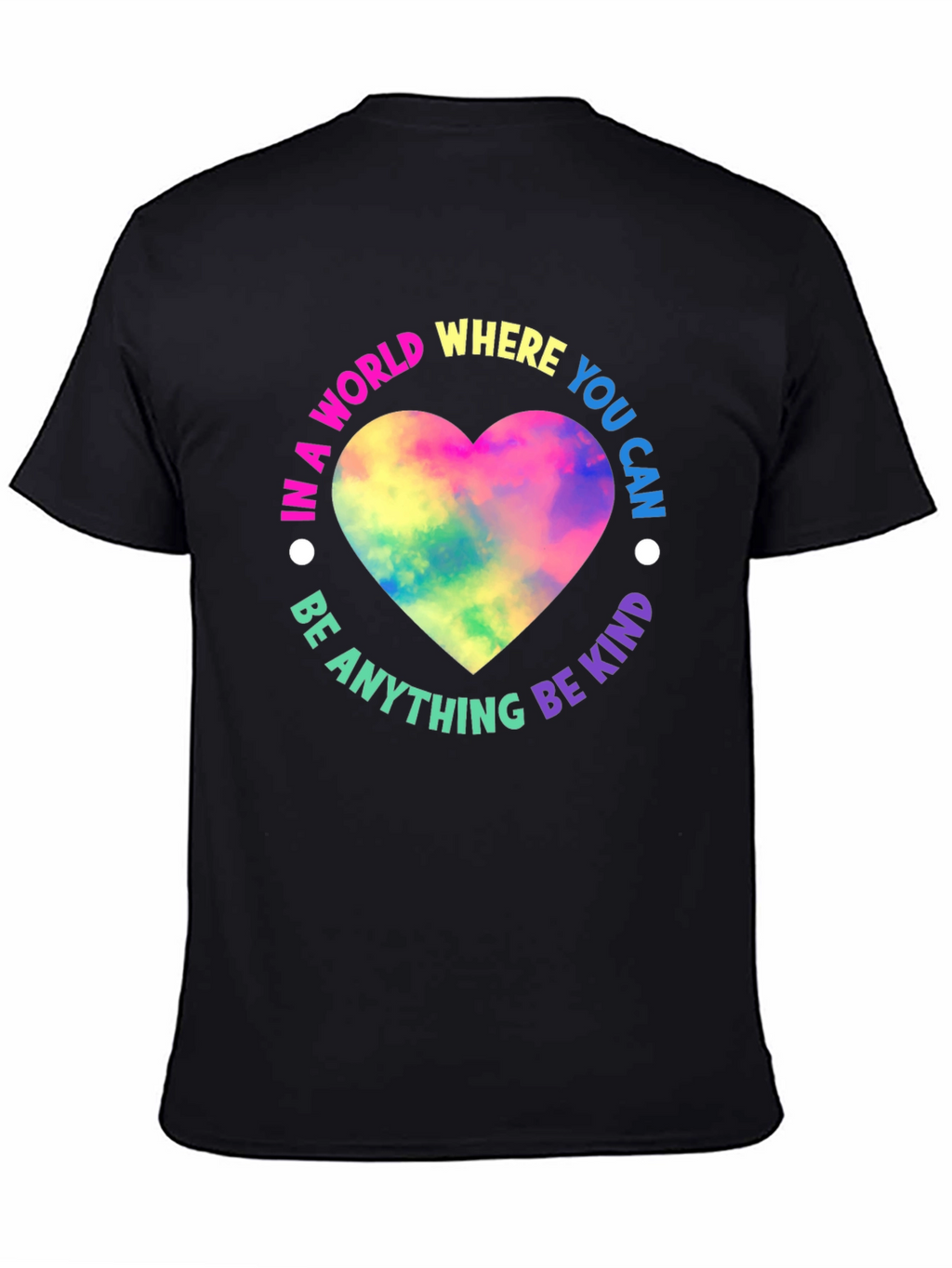 Kindness Heart Graphic Black T-Shirt