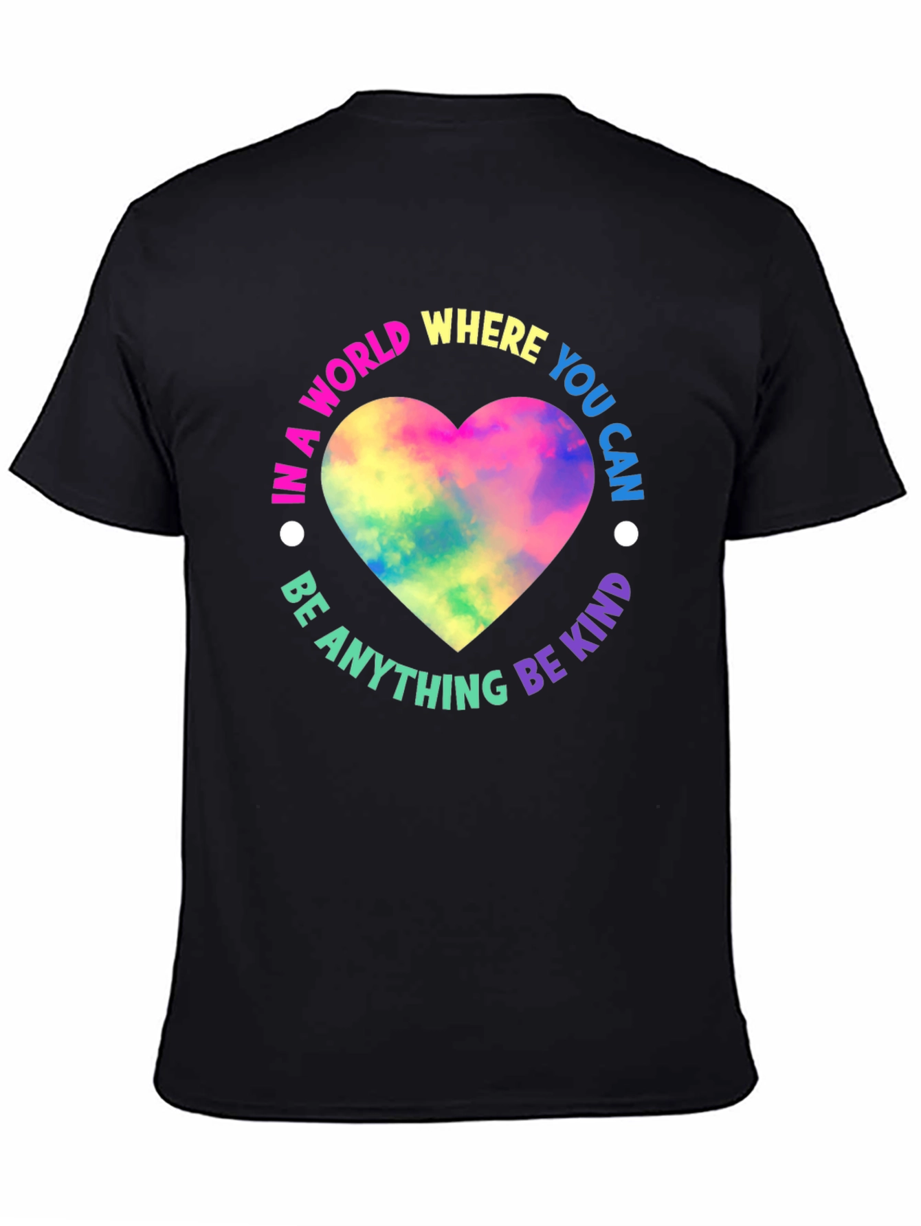 Kindness Heart Graphic Black T-Shirt