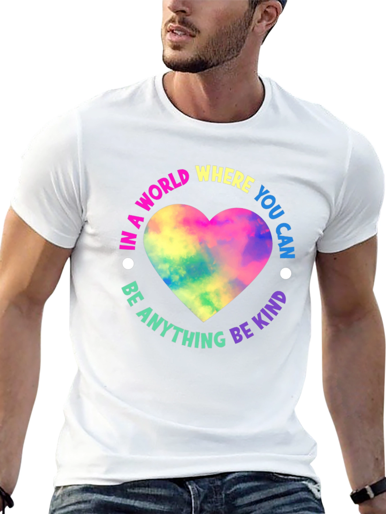 Kindness Heart Graphic Black T-Shirt