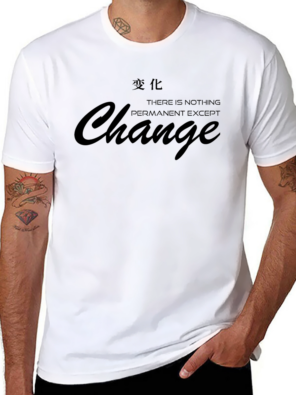 Change Graphic Tee - Mens Black T-Shirt