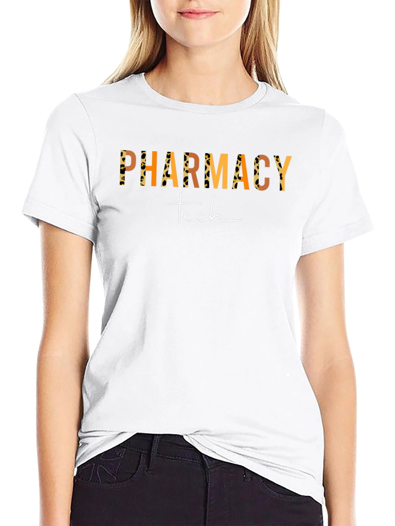 Pharmacy Tech Leopard Print T-Shirt
