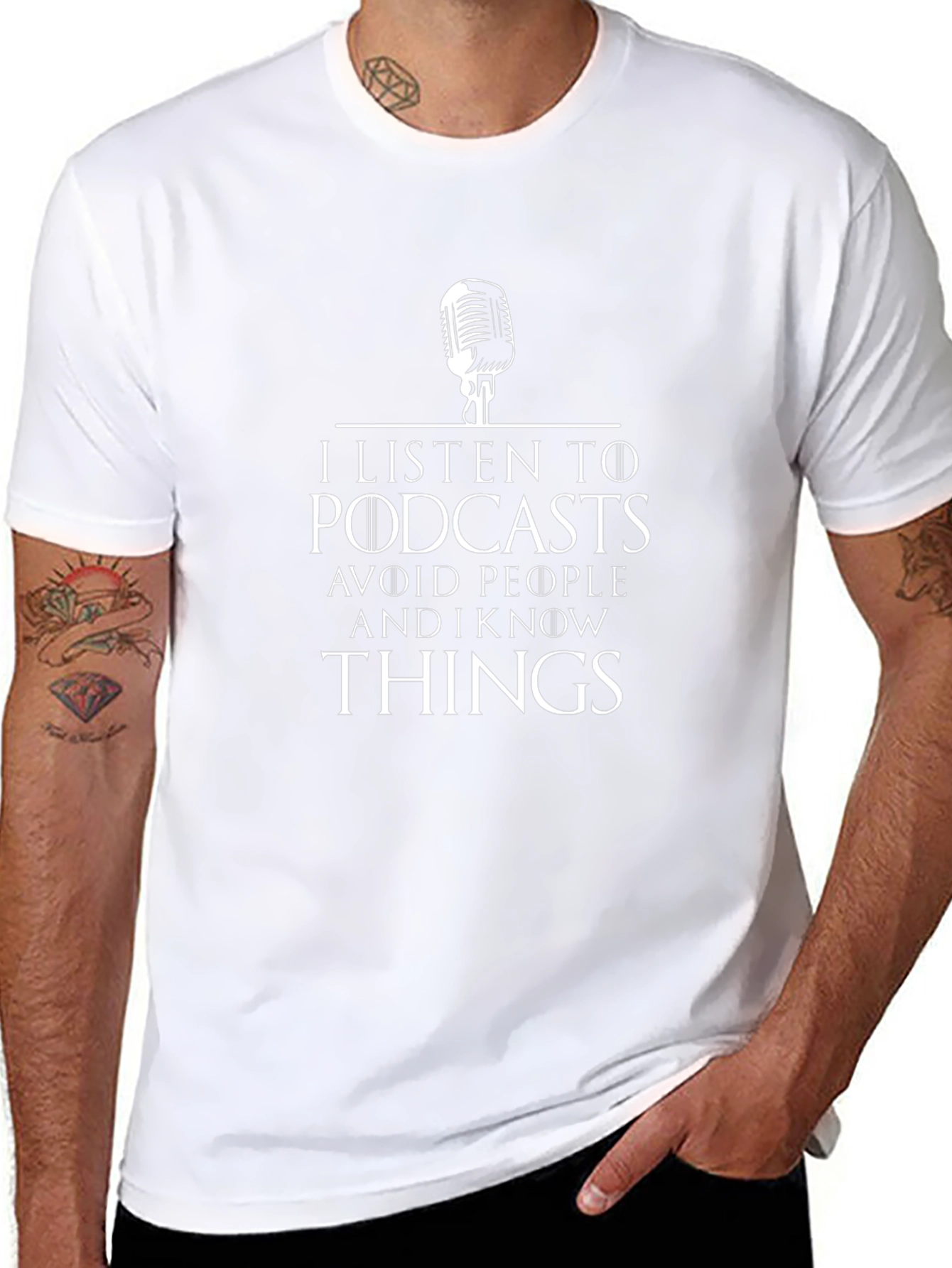 Podcast Lover Black T-Shirt