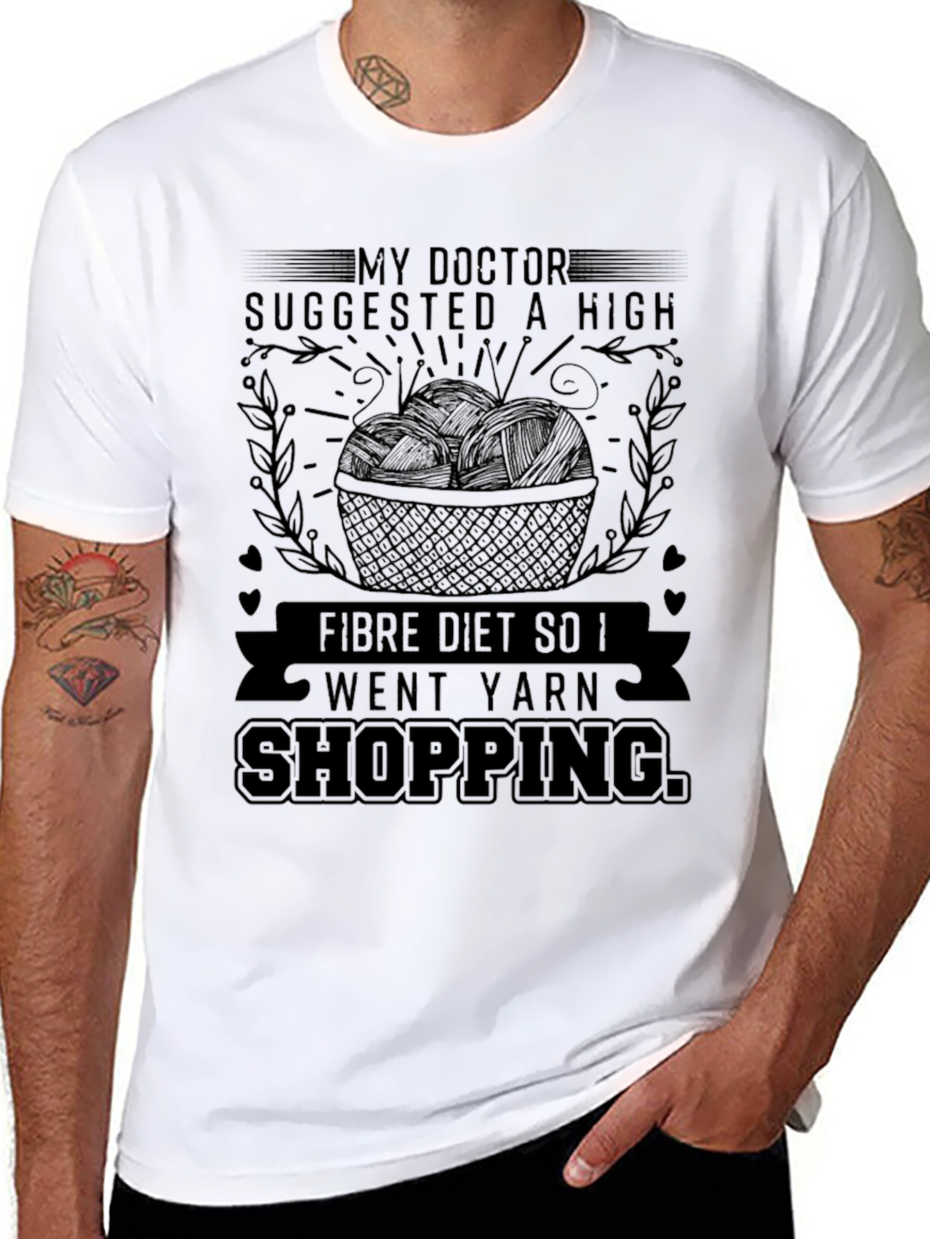 High Fiber Yarn Shopping T-Shirt