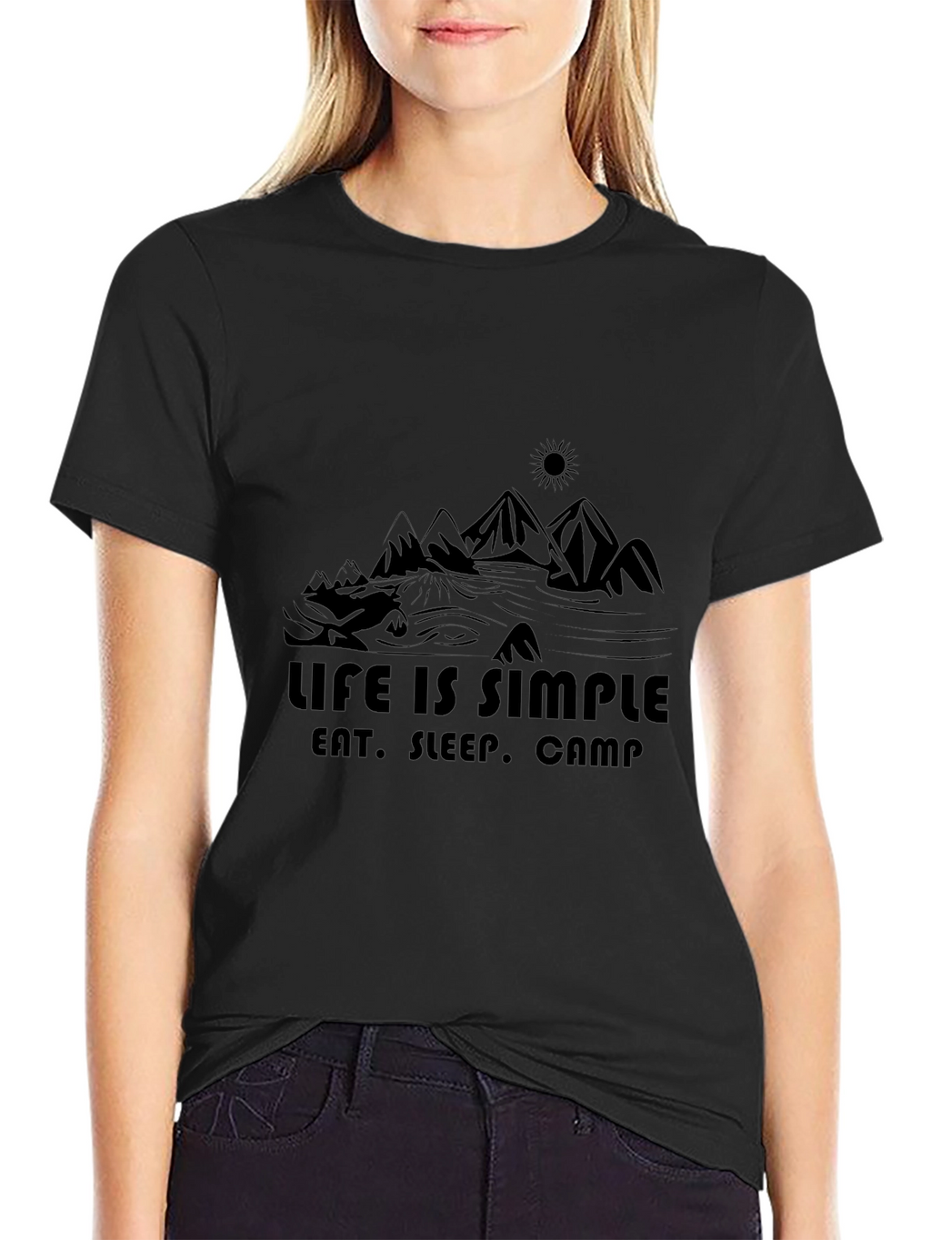 Life is Simple Camping Graphic Tee