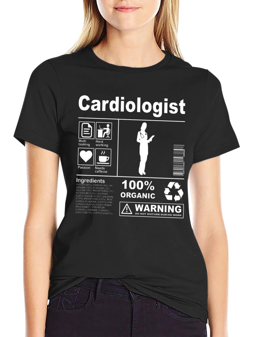 Cardiologist T-Shirt: 100% Organic Funny Medical Tee