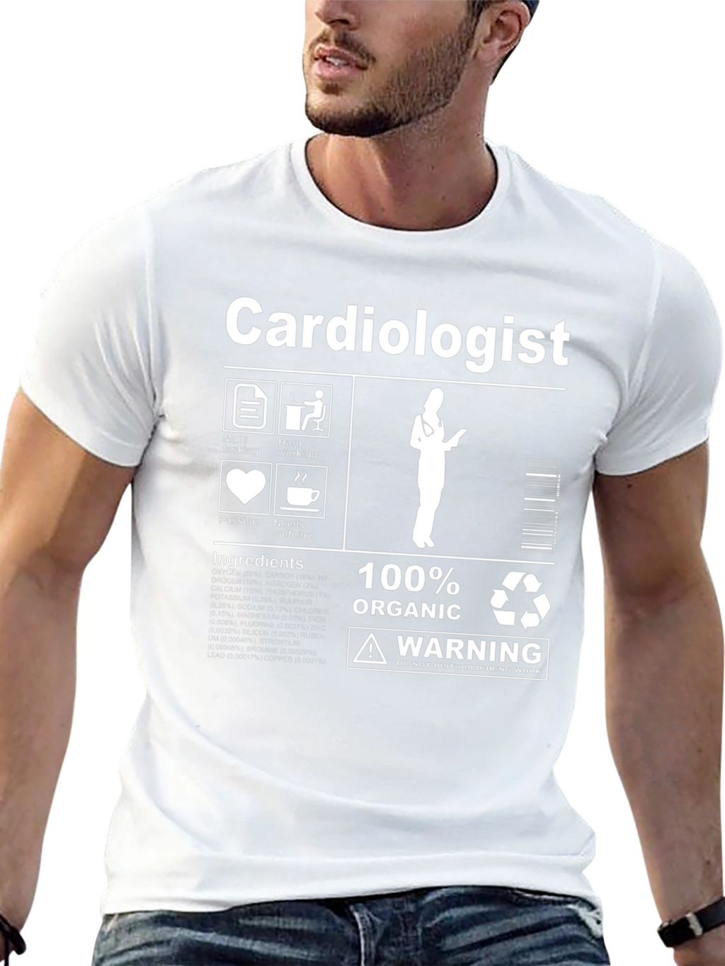 Cardiologist T-Shirt: 100% Organic Funny Medical Tee
