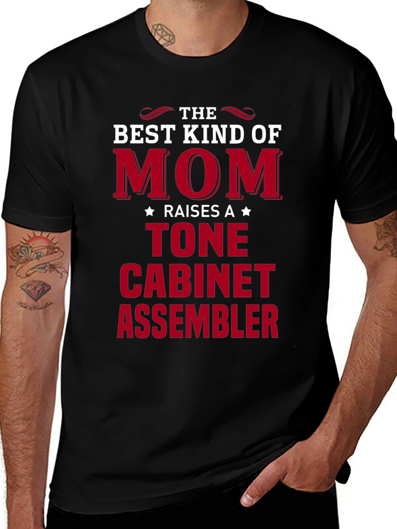 Best Mom Raises a Tone Cabinet Assembler T-Shirt