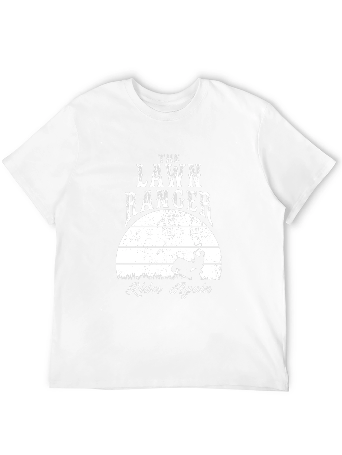 Lawn Ranger Rides Again T-Shirt - Funny Gardening Tee