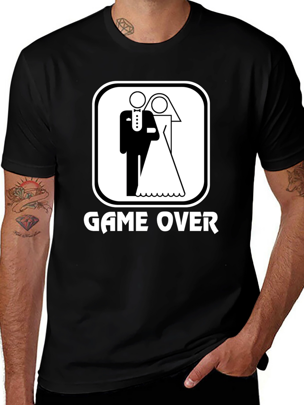 Game Over Wedding Graphic T-Shirt