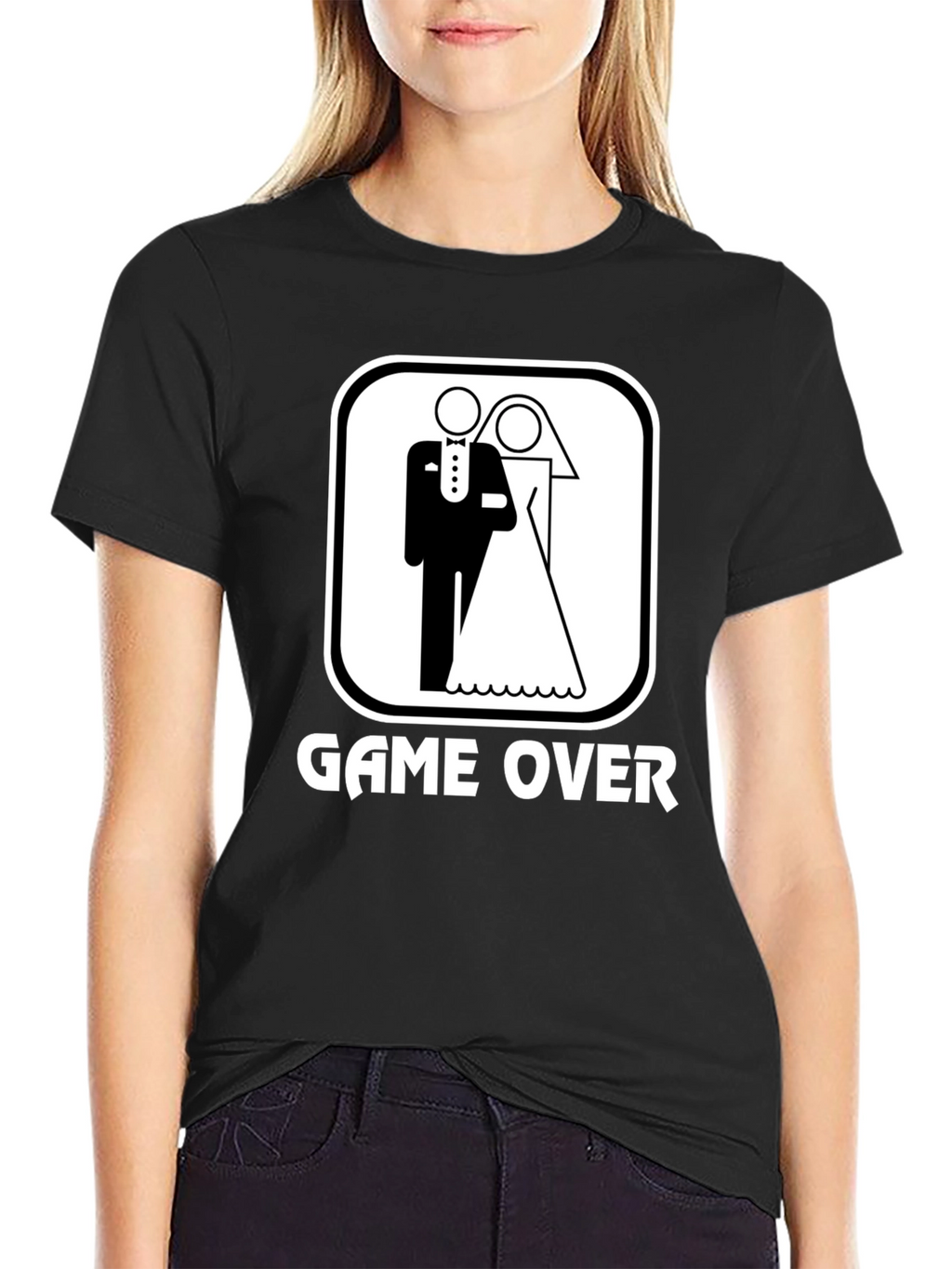 Game Over Wedding Graphic T-Shirt