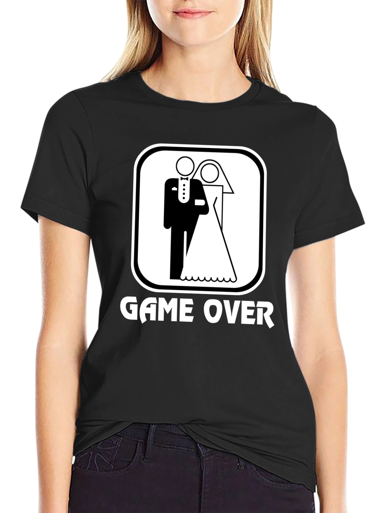 Game Over Wedding Graphic T-Shirt