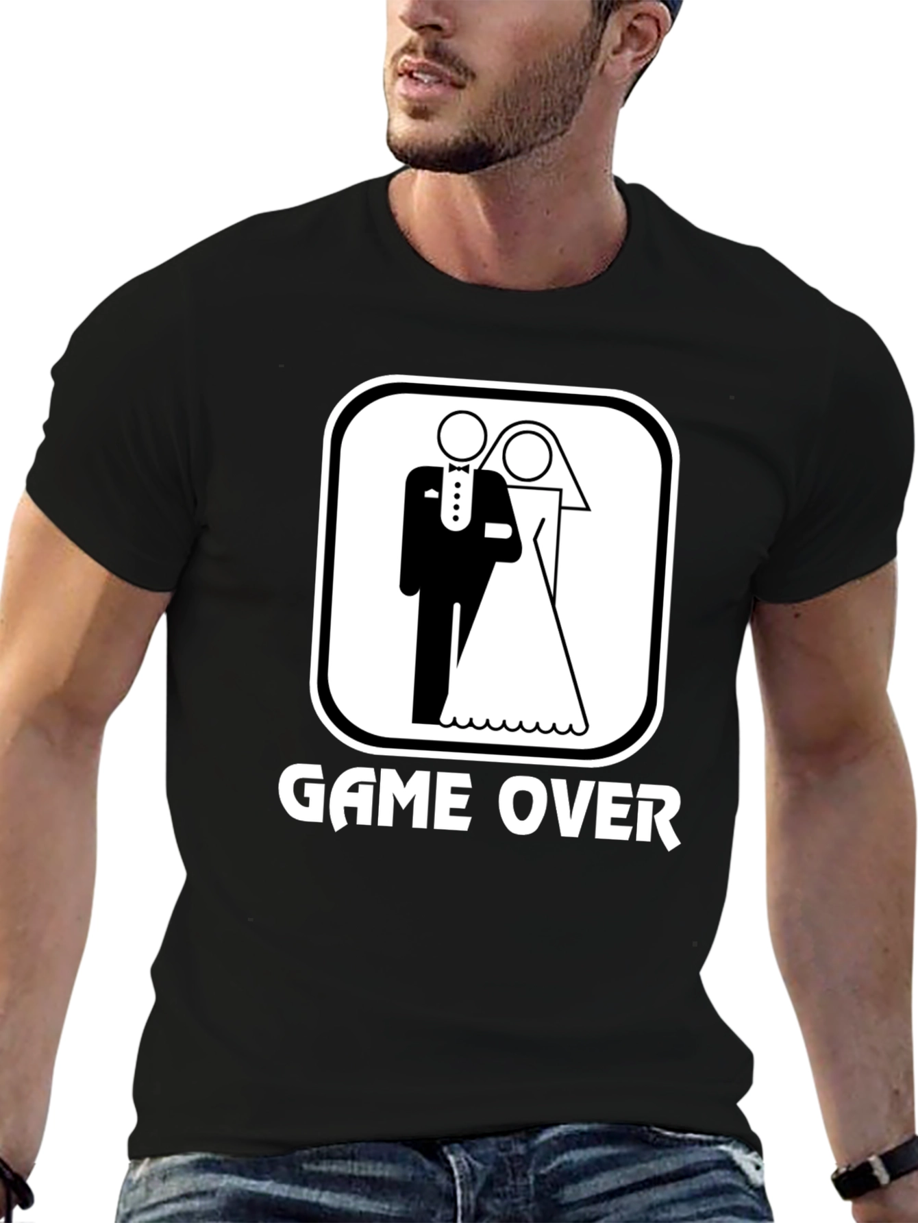 Game Over Wedding Graphic T-Shirt