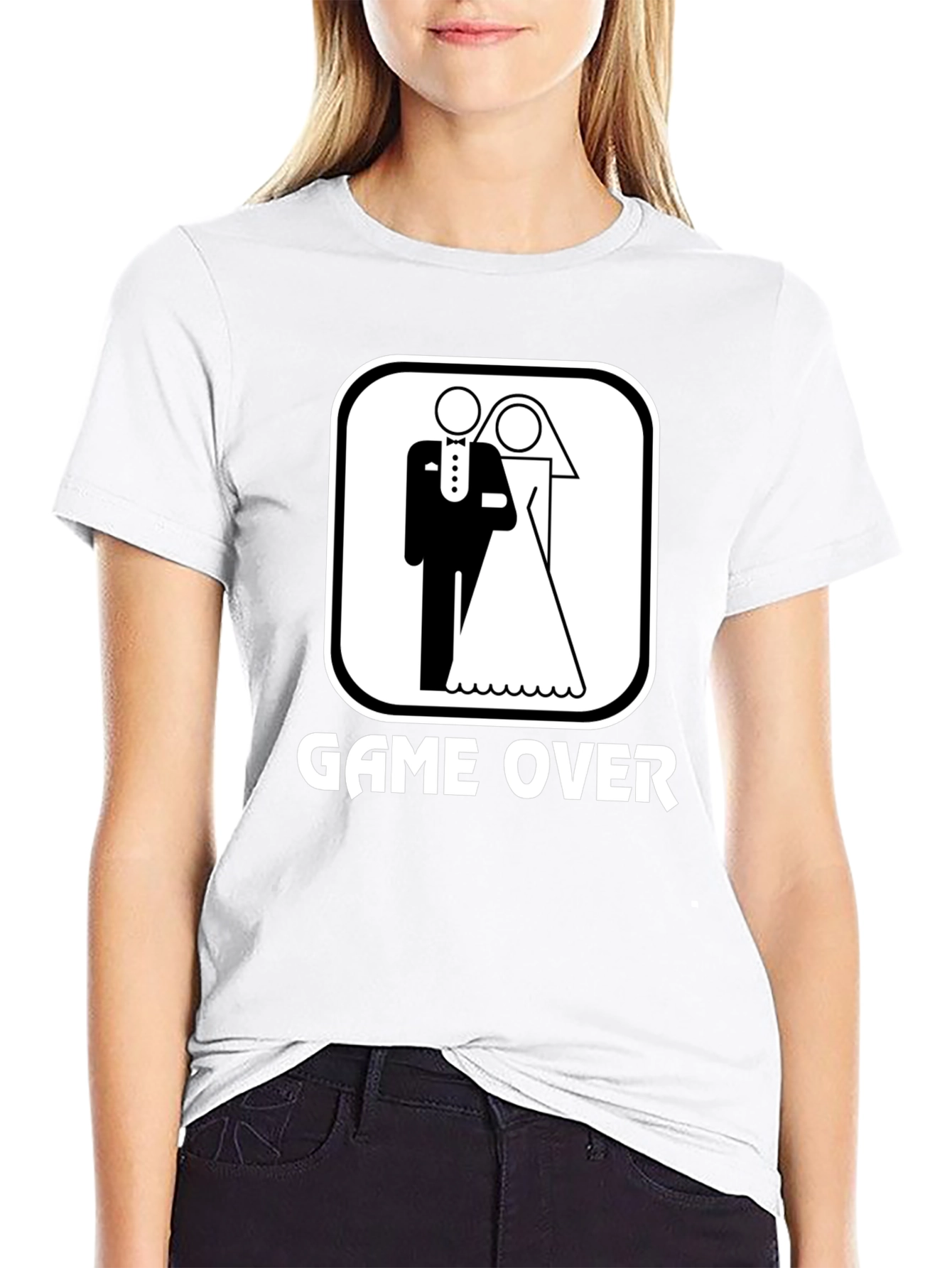 Game Over Wedding Graphic T-Shirt