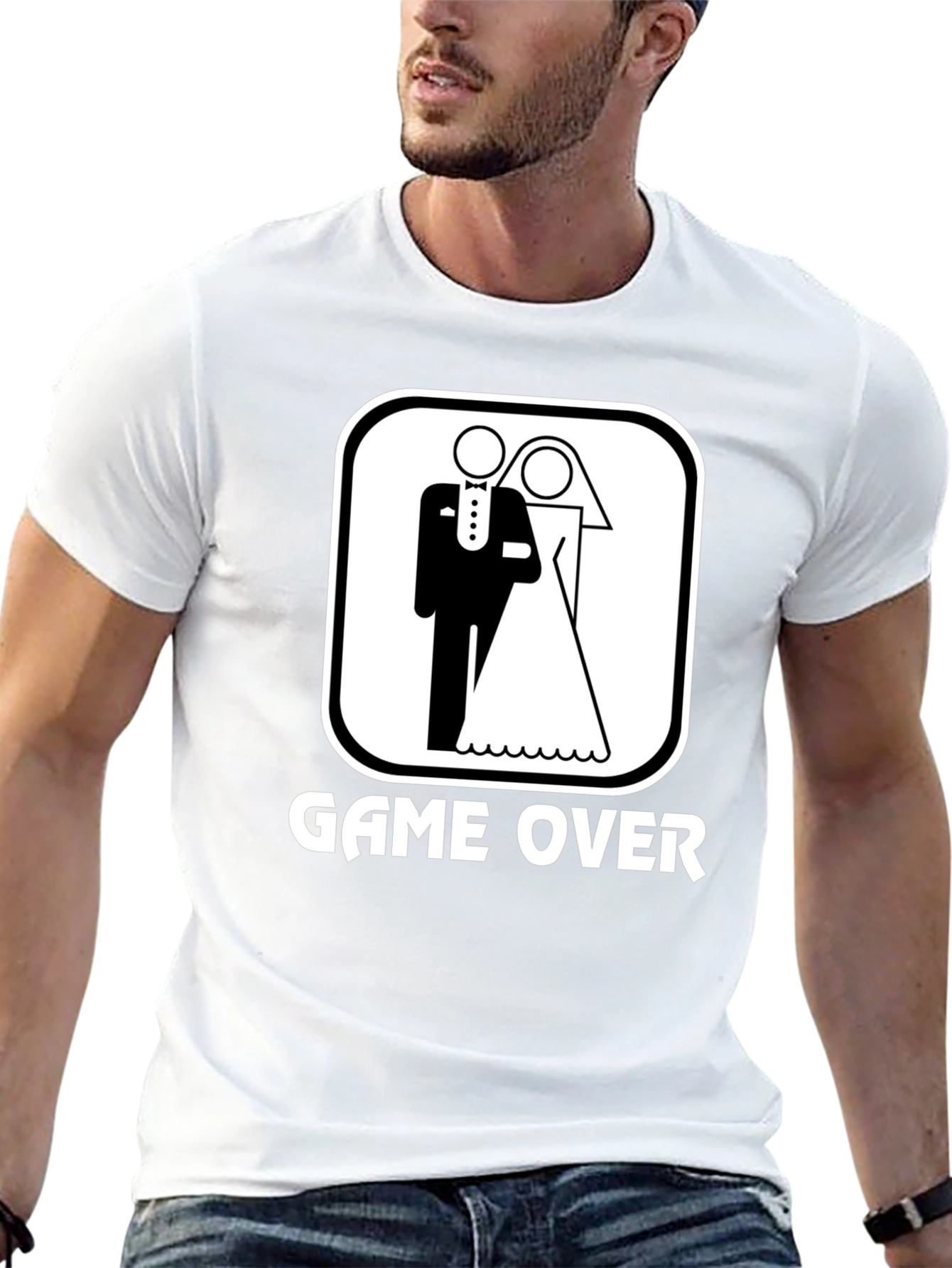 Game Over Wedding Graphic T-Shirt