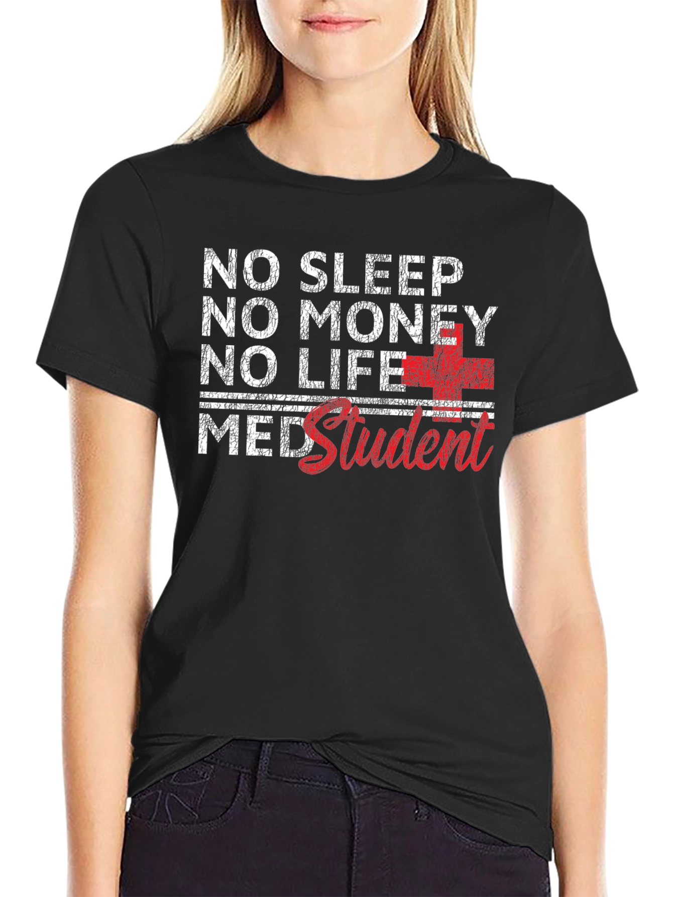 No Sleep Med Student Graphic Tee