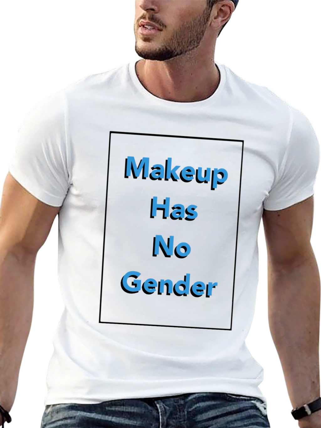 Makeup Has No Gender Black T-Shirt