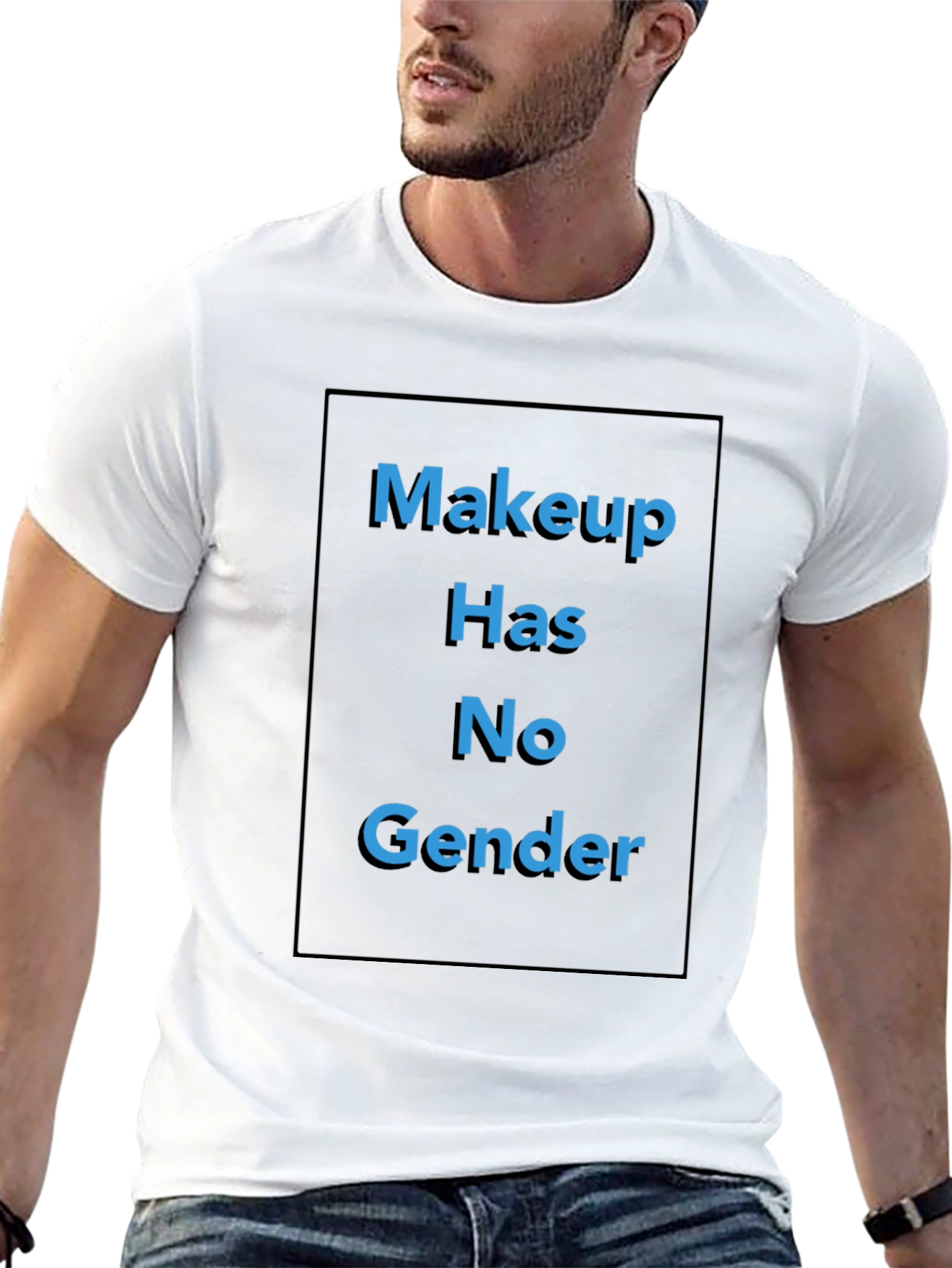 Makeup Has No Gender Black T-Shirt