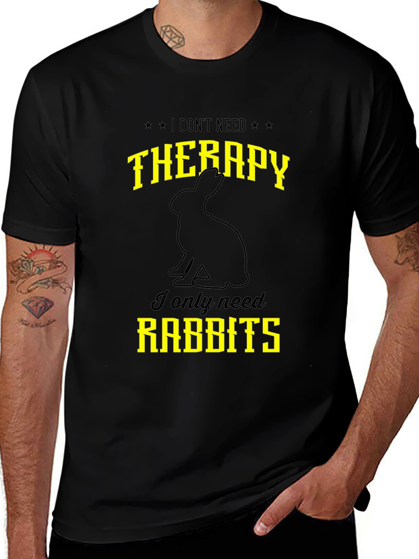 Funny Rabbit T-Shirt: I Dont Need Therapy