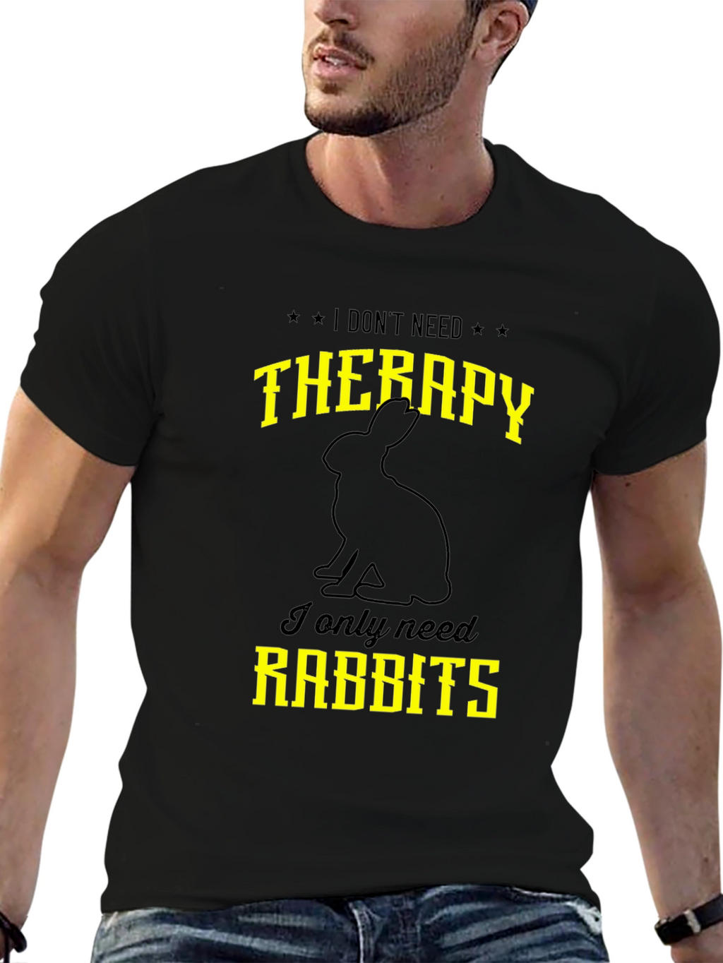 Funny Rabbit T-Shirt: I Dont Need Therapy