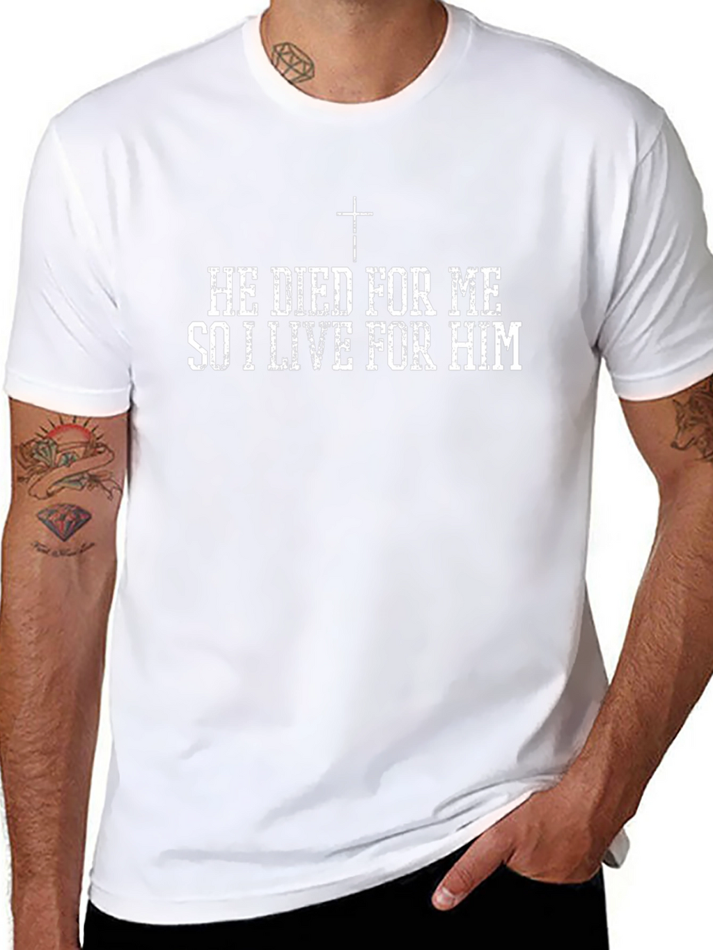 He Died For Me Christian Graphic Tee