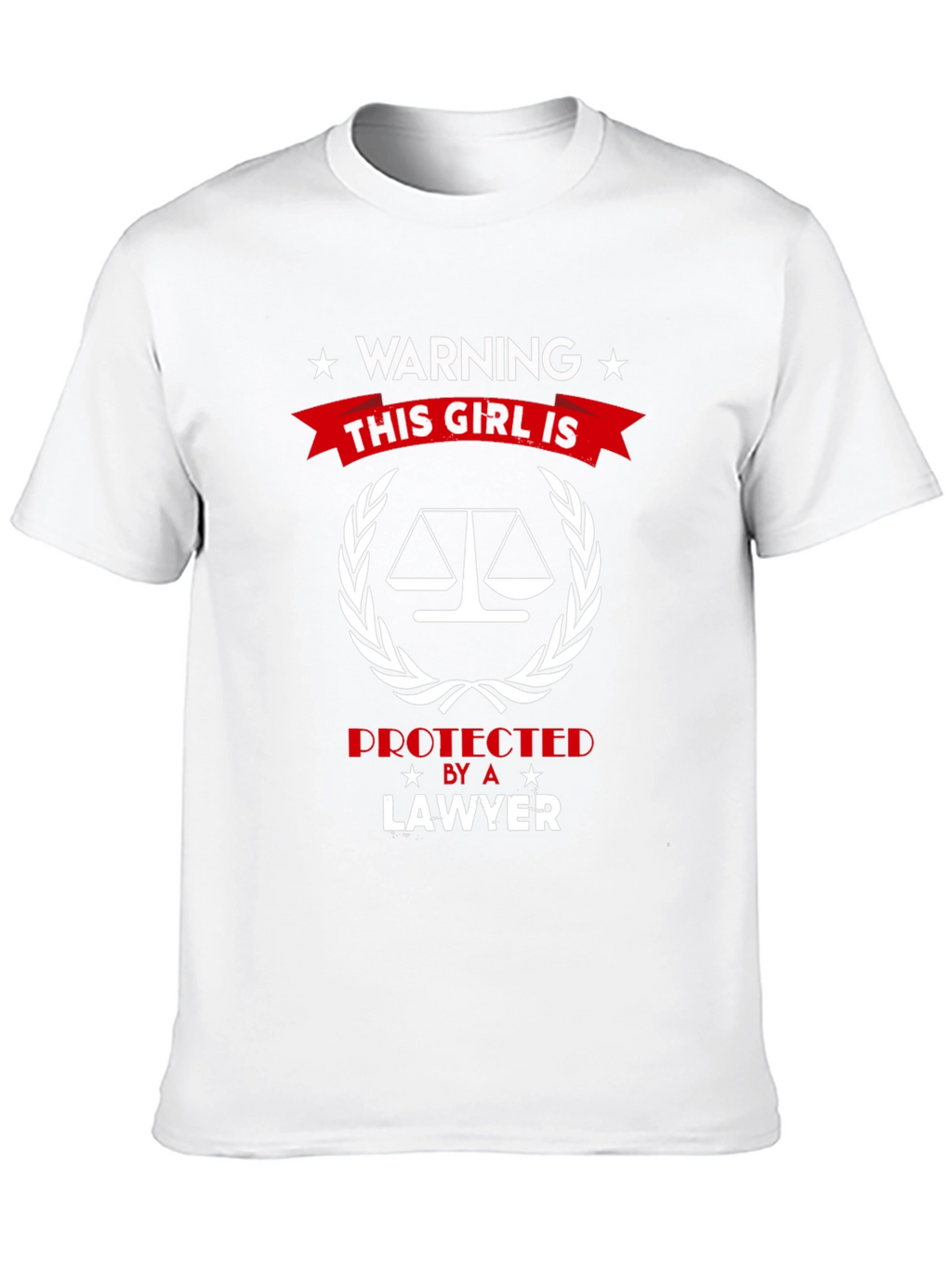 Warning: This Girl is Protected by a Lawyer T-Shirt