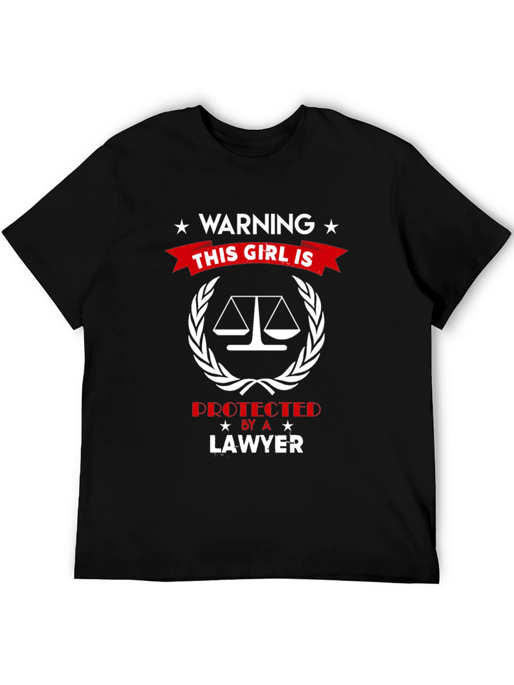 Warning: This Girl is Protected by a Lawyer T-Shirt