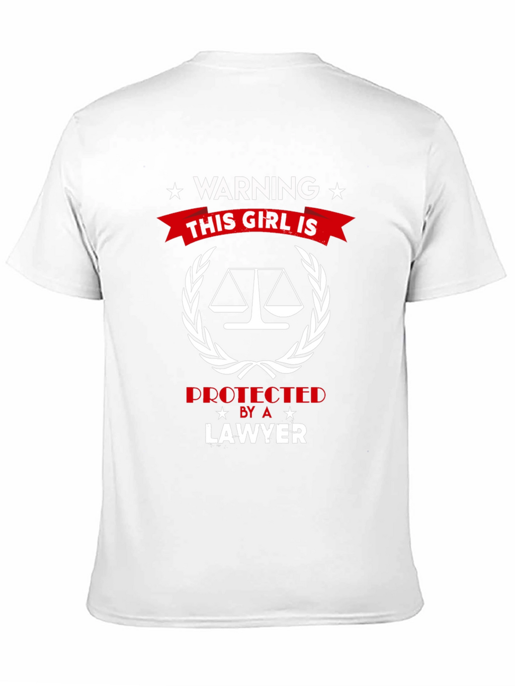 Warning: This Girl is Protected by a Lawyer T-Shirt