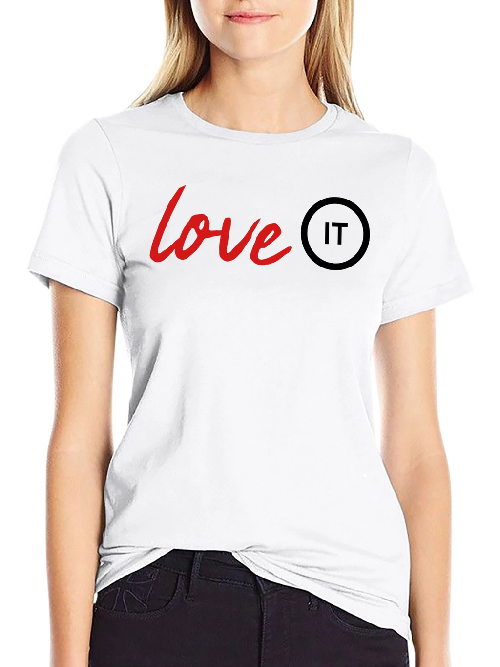 Love IT T-Shirt - Black Crew Neck Tee