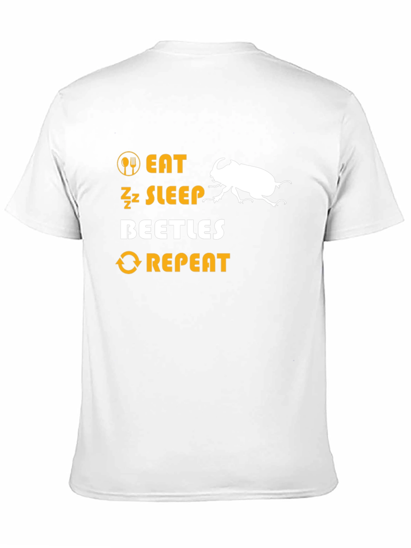 Eat Sleep Beetles Repeat Graphic T-Shirt