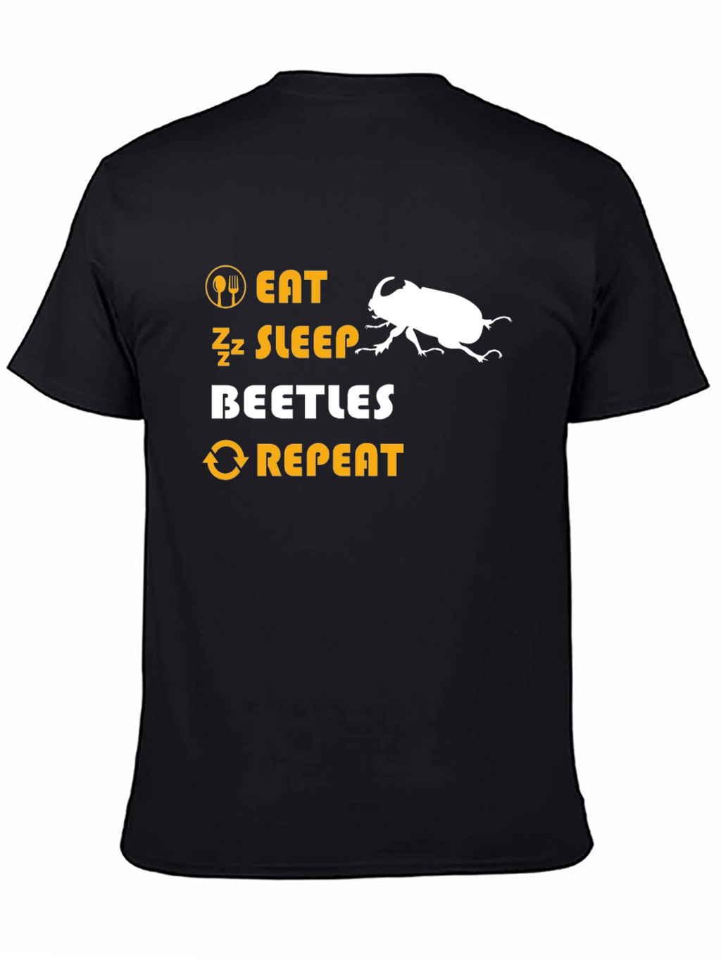 Eat Sleep Beetles Repeat Graphic T-Shirt