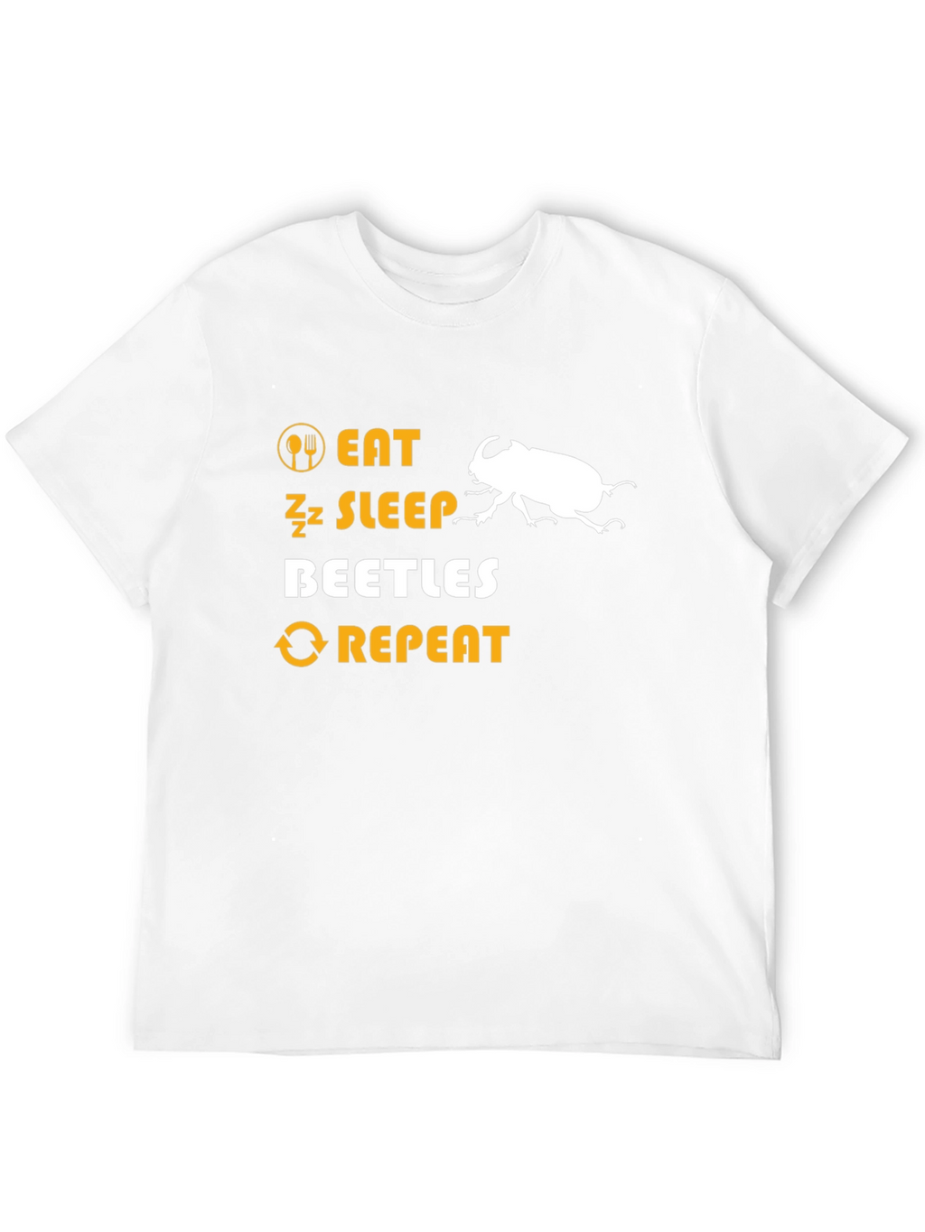 Eat Sleep Beetles Repeat Graphic T-Shirt
