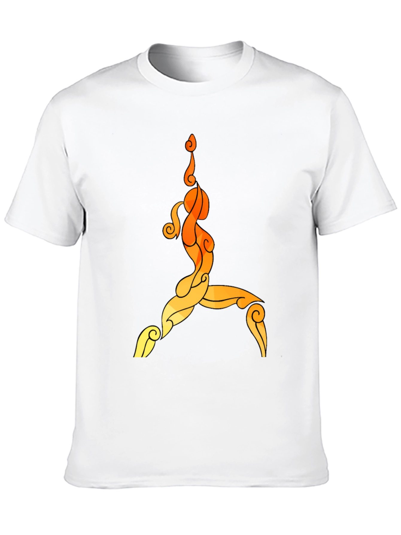 Yoga Pose Graphic Tee - Unisex Black T-Shirt